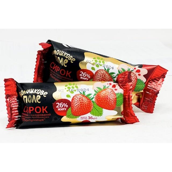 Voloshkove Pole Strawberry Cottage Cheese Bar, 36g image