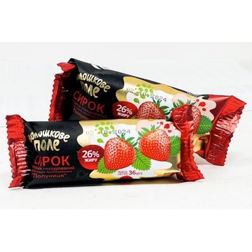 Voloshkove Pole Strawberry Cottage Cheese Bar, 36g image