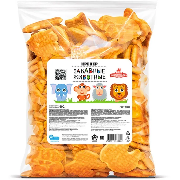 Finny Funny Animal Sweet Crackers, 400g image