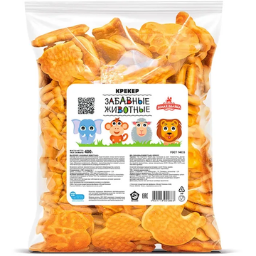 Finny Funny Animal Sweet Crackers, 400g image