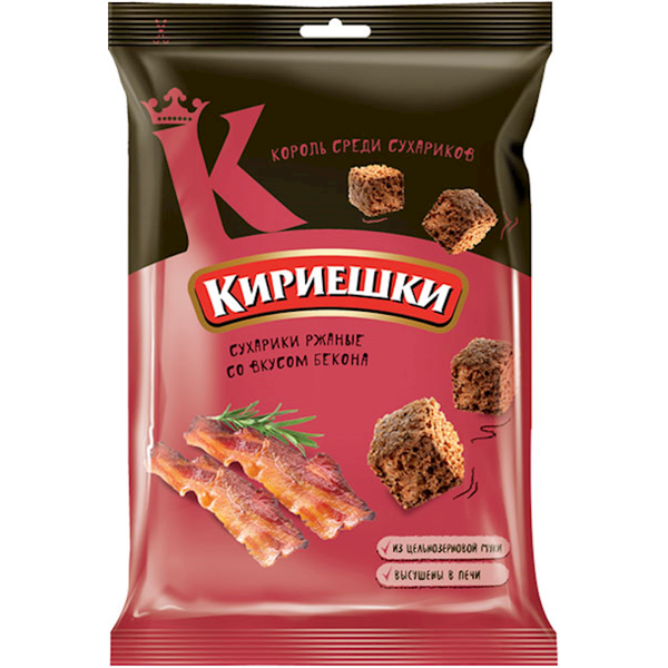 Kirieshki Bacon Sukhariki Croutons, 100g image