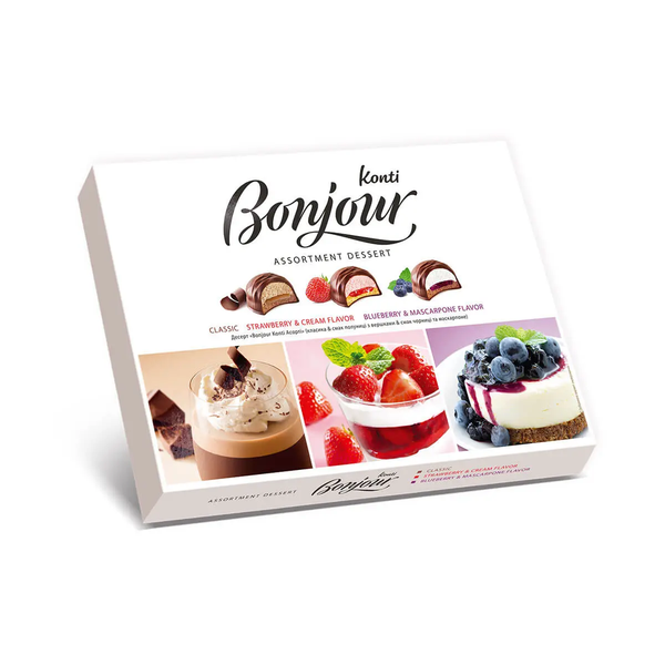 Bonjour Assorted Candy Box Classic Strawberry Blueberry, 348g image