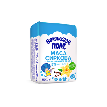 Voloshkove Pole Sweet Curd Tvorozhnaya Massa Vanilla, 200g image