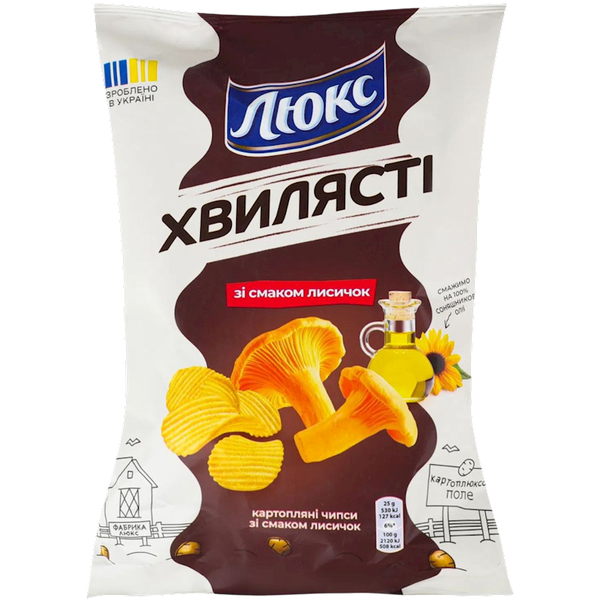 Lux Potato Chips Chanterelle Mushroom, 125g image
