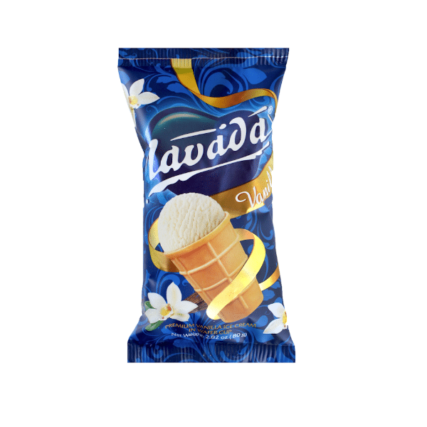 Lavada Premium Vanilla Ice Cream Wafer Cup, 80g image