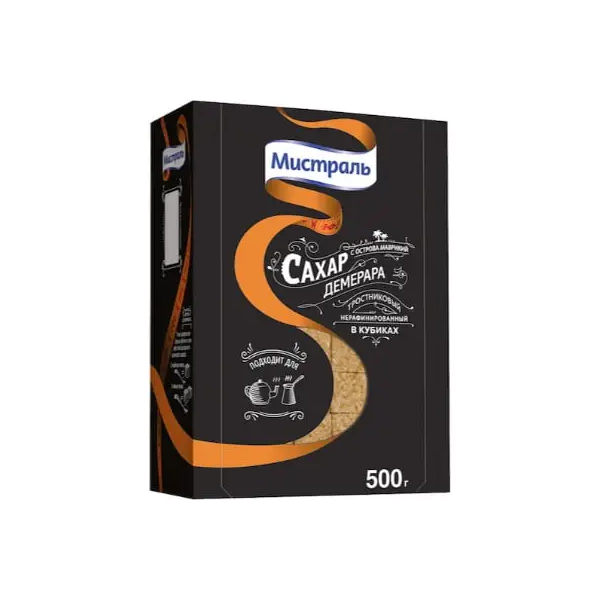 Mistral Demerara Unrefined Cane Sugar Cubes, 500g image