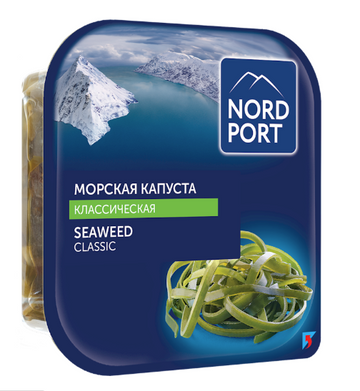 Seafood Seaweed Salad Classic Nord Port, 200g image