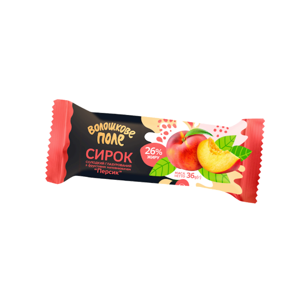 Voloshkove Pole Peach Cottage Cheese Bar, 36g image