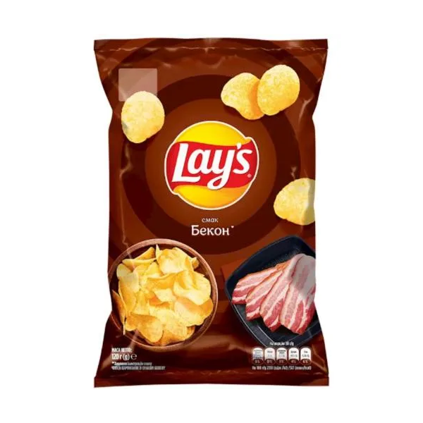 Lay's Bacon Potato Chips, 120g image