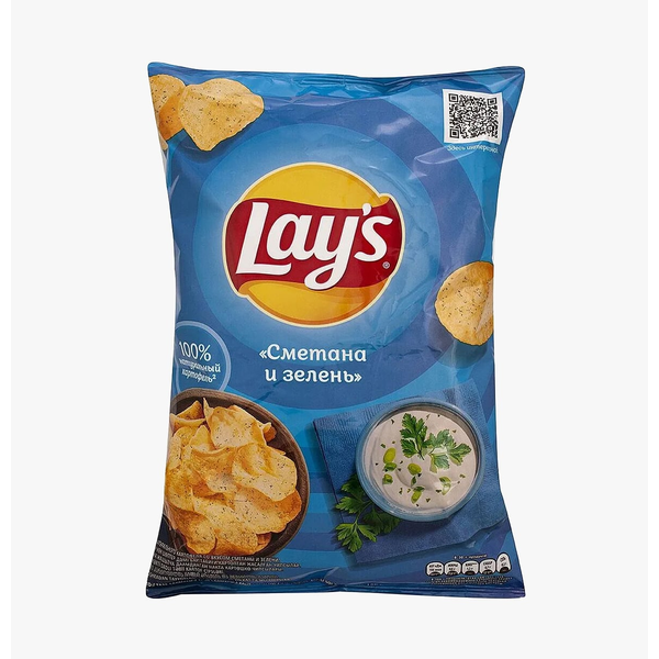 Lay's Sour Cream & Herbs Potato Chips, 120g image