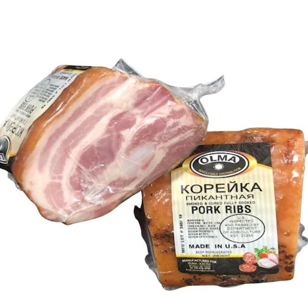 Olma Pikantnaya Koreyka Smoked Pork Ribs, Prepacked image