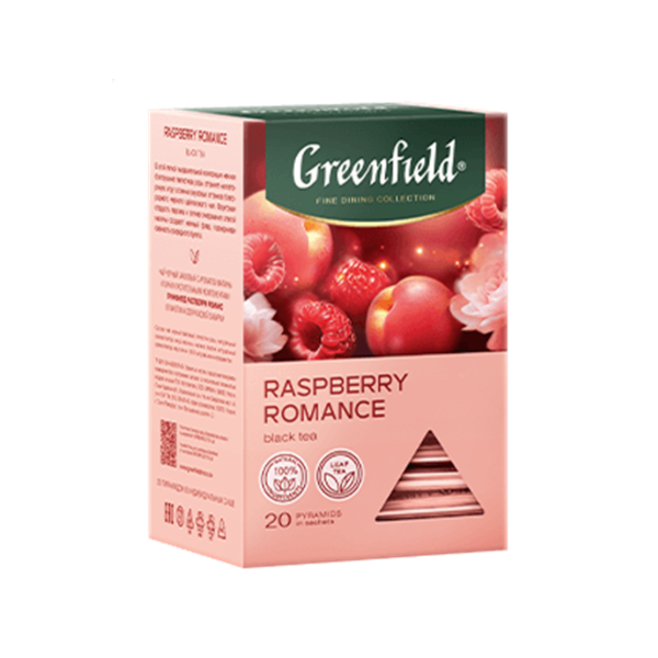 Greenfield Raspberry Romance Black Tea Bags, 20 bags image