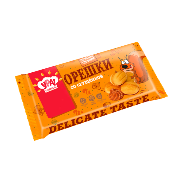 Ura Oreshki Cookies with Condensed Milk, 250g image