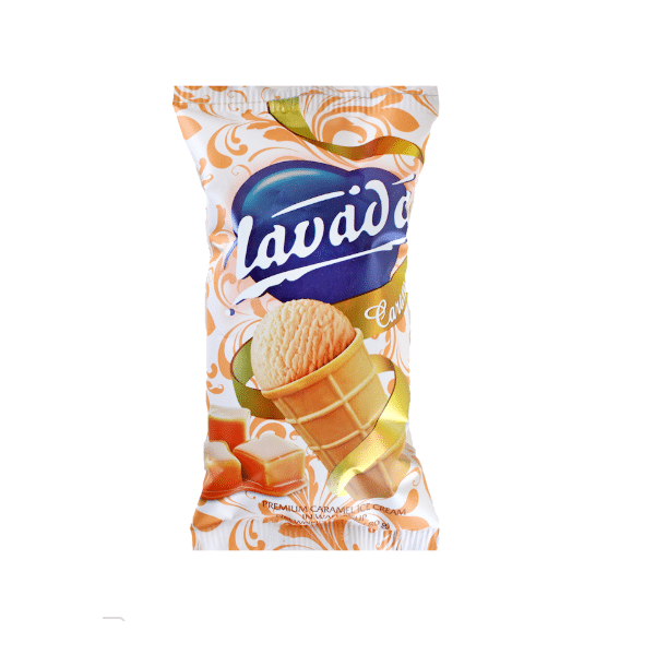 Lavada Premium Caramel Ice Cream Wafer Cup, 80g image
