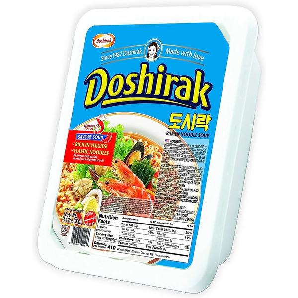 Doshirak Mild Savory Seafood Noodle Soup, 90g image