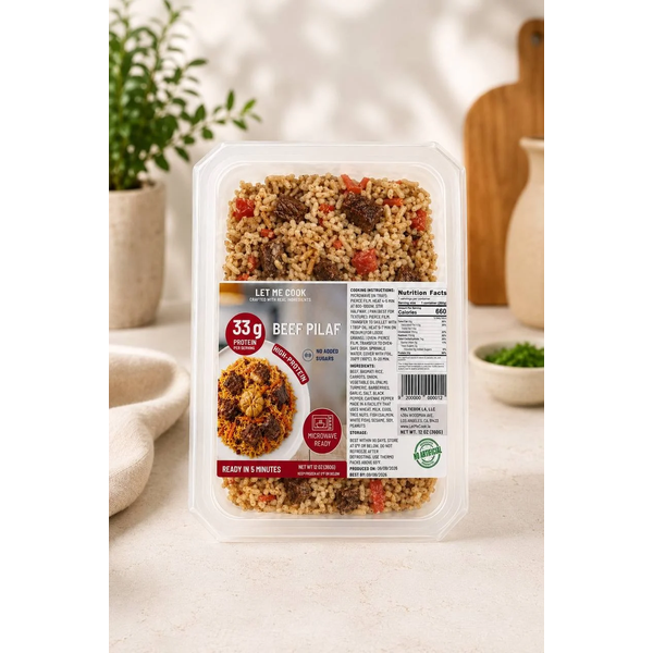 LetMeCook Beef Pilaf Microwave-Ready Frozen Meal, 400g image