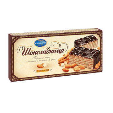 Kolomenskoe Shokoladnitsa Almond Waffle Cake, 230g image