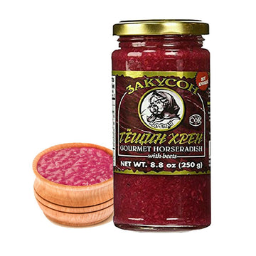 Zakuson Teshin Yazik Horseradish & Beet Sauce, 250g