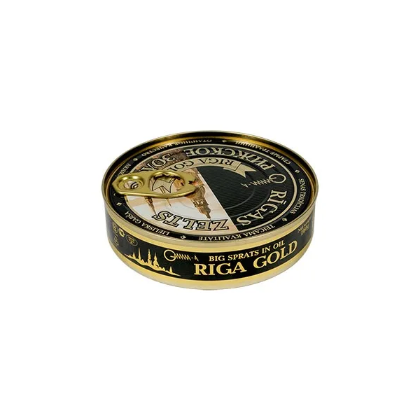 Riga Gold Smoked Sprats Pate Zelts, 160g image