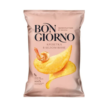 Bon Giorno Shrimp in White Wine Potato Chips, 80g image