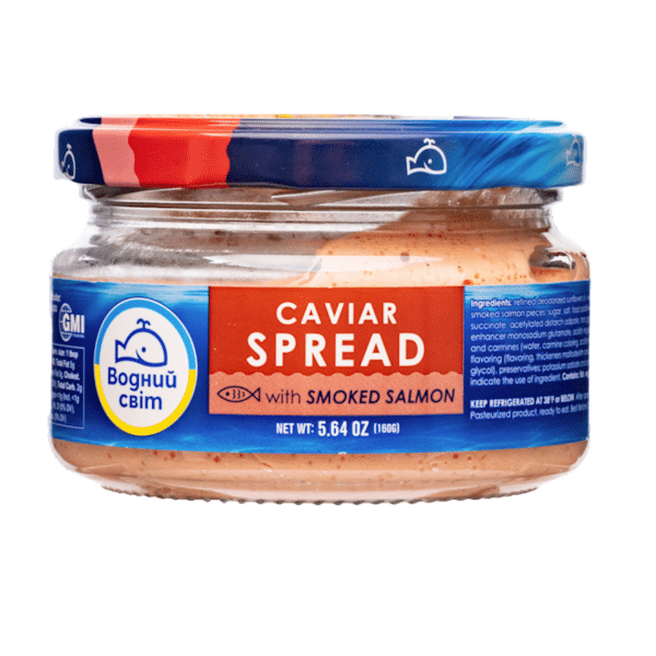 Vodniy Svit Smoked Salmon Caviar Spread, 160g image