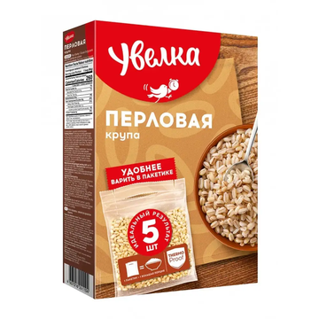 Uvelka Pearl Barley Bags, 5 x 80g (400g) image