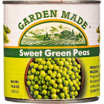Garden Made Sweet Green Peas Can, 420g image