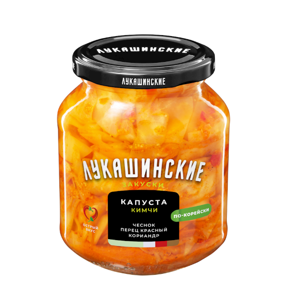 Lukashinskie Korean Style Cabbage Kimchi, 340g image