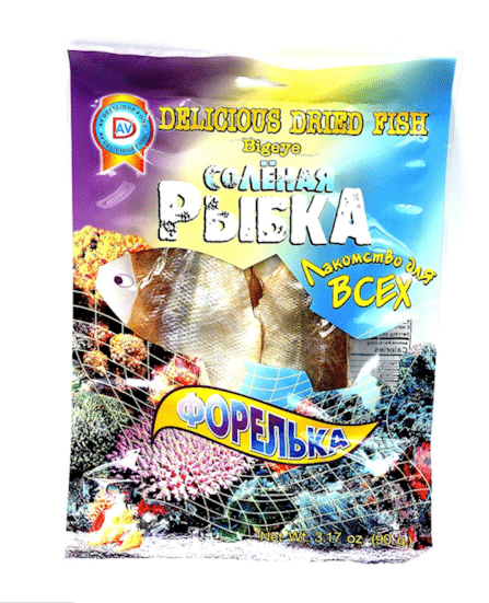 Forelka Striped Dried Fish Jerky, 90g image