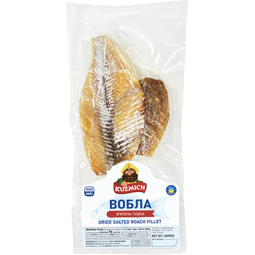 Kuzmich Dried Vobla Tushka Vacuum Pack, Each image
