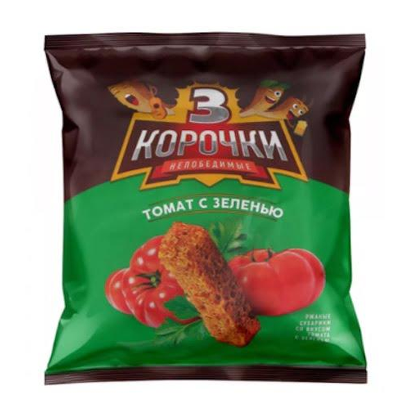 Tri Korochki Sukhariki Tomato & Herbs, 40g image