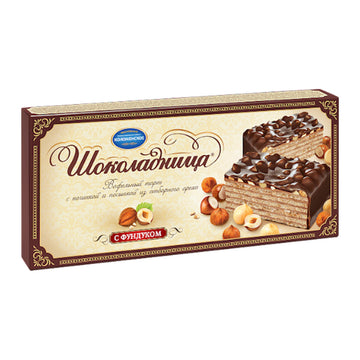 Kolomenskoe Shokoladnitsa Hazelnut Waffle Cake, 230g
