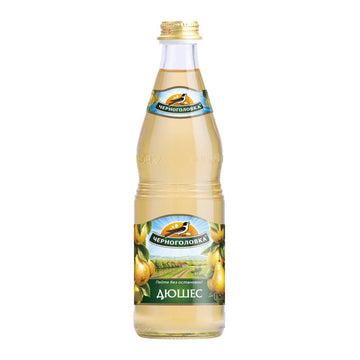 Chernogolovka Dushes Pear Soda Glass Bottle, 1L