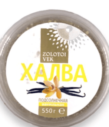 Zolotoy Vek Vanilla Sunflower Halva, 550g