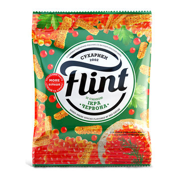 Flint Red Caviar Sukhariki, 70g