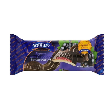 Krakus Blackcurrant Chocolate Biscuits, 135g image