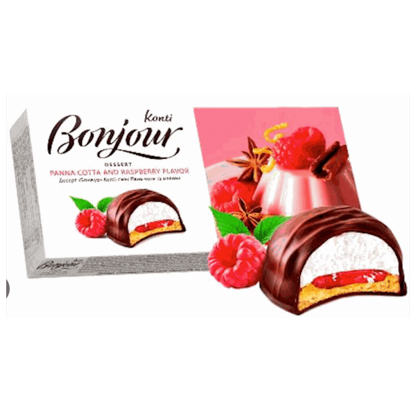 Bonjour Panna Cotta & Raspberry Dessert Cookies, 232g image