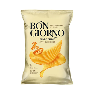 Bon Giorno Onion Potato Chips, 80g image