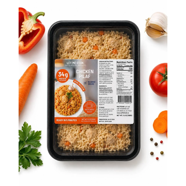 LetMeCook Chicken Pilaf Microwave-Ready Frozen Meal, 360g image
