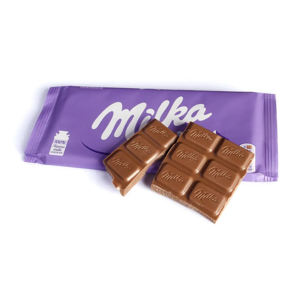 Milka Alpine Milk Chocolate Bar, 90g image