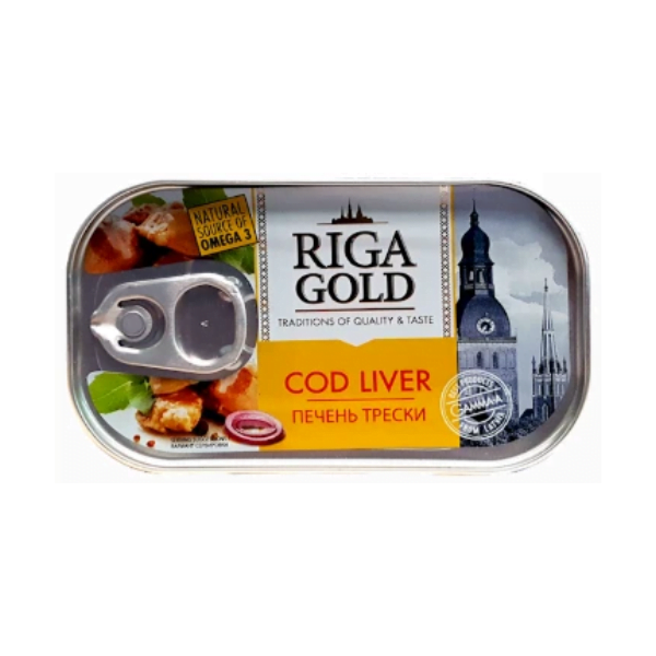 Riga Gold Canned Cod Liver, 121g image