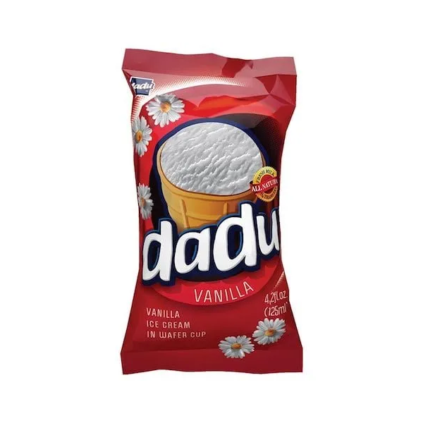 Dadu Vanilla Ice Cream Wafer Cup, 125ml image