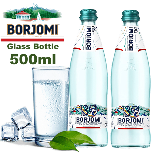 Borjomi Mineral Water Glass Bottle, 500ml image