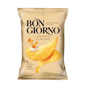 Bon Giorno Chanterelles in Sour Cream Potato Chips, 80g image