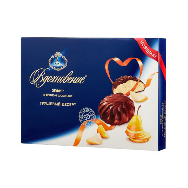Vdohnovenie Pear Marshmallow (Zefir) in Dark Chocolate, 200g image