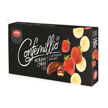 Confemillo Strawberry Banana Souffle Candy, 160g image