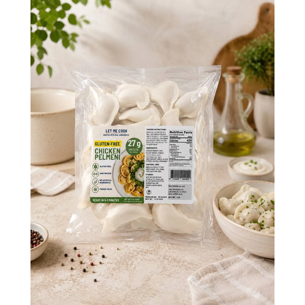 LetMeCook Gluten-Free Chicken Pelmeni, 1 lb image