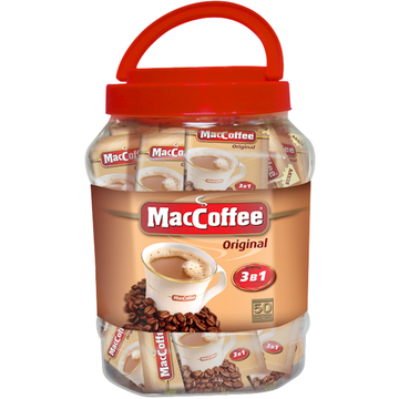 MacCoffee Original 3-in-1 Instant Coffee Jar, 50 x 20g (1kg) image