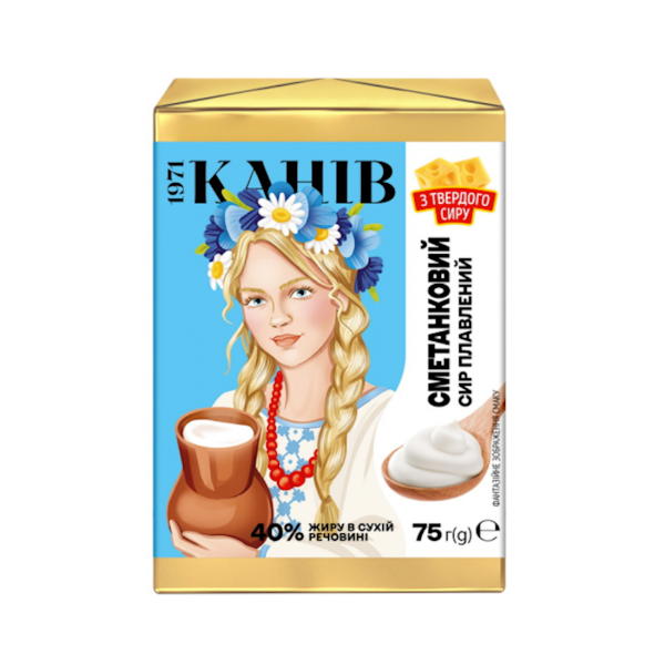 Kaniv Smetankovy Processed Cheese 40%, 75g image