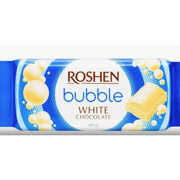 Roshen Bubble Aerated White Chocolate, 80g image
